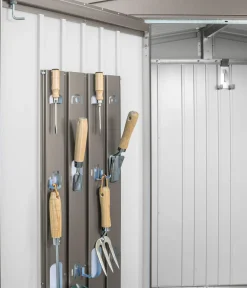 biohort Gartenhäuser & Gerätehäuser - Gerätehaus Europa 4 A, ca. B316/H209/T156 cm Quarzgrau