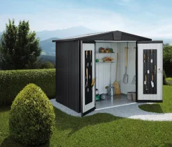 biohort Gartenhäuser & Gerätehäuser > Gerätehaus Europa 3, ca. B244/H203/T156 cm