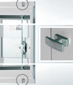 biohort Gerätehaus Europa 3, ca. B244/H203/T156 cm Silber Hot