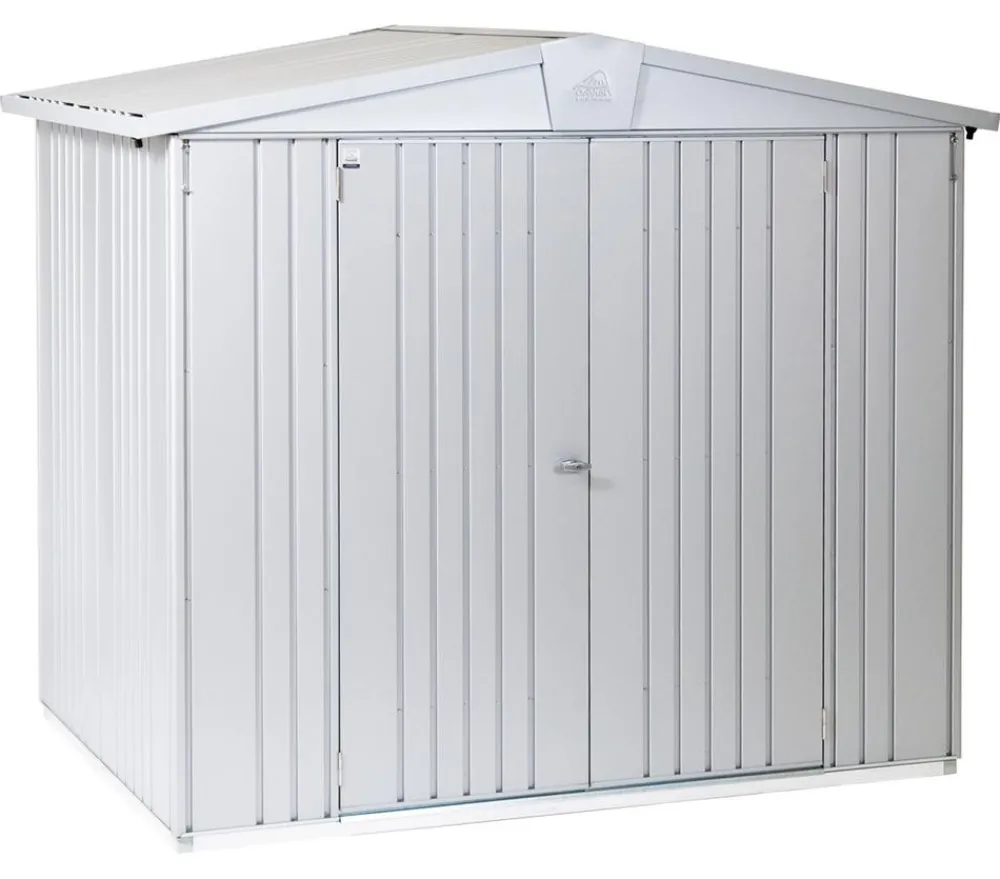 biohort Gerätehaus Europa 3, ca. B244/H203/T156 cm Silber Hot