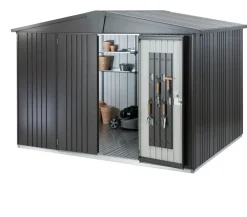 biohort Gartenhäuser & Gerätehäuser - Gerätehaus Europa 5, ca. B316/H209/T228 cm Dunkelgrau