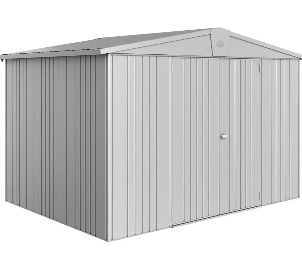 biohort Gartenhäuser & Gerätehäuser - Gerätehaus Europa 5, ca. B316/H209/T228 cm Silber
