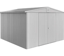 biohort Gerätehaus Europa 7, ca. B336/H209/T320 cm Silber New