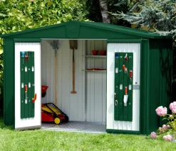 biohort Gartenhäuser & Gerätehäuser - Gerätehaus Europa 7, ca. B336/H209/T320 cm Dunkelgrün