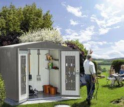 biohort Gartenhäuser & Gerätehäuser > Gerätehaus Europa 6, ca. B244/H203/T300 cm