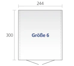 biohort Gartenhäuser & Gerätehäuser > Gerätehaus Europa 6, ca. B244/H203/T300 cm
