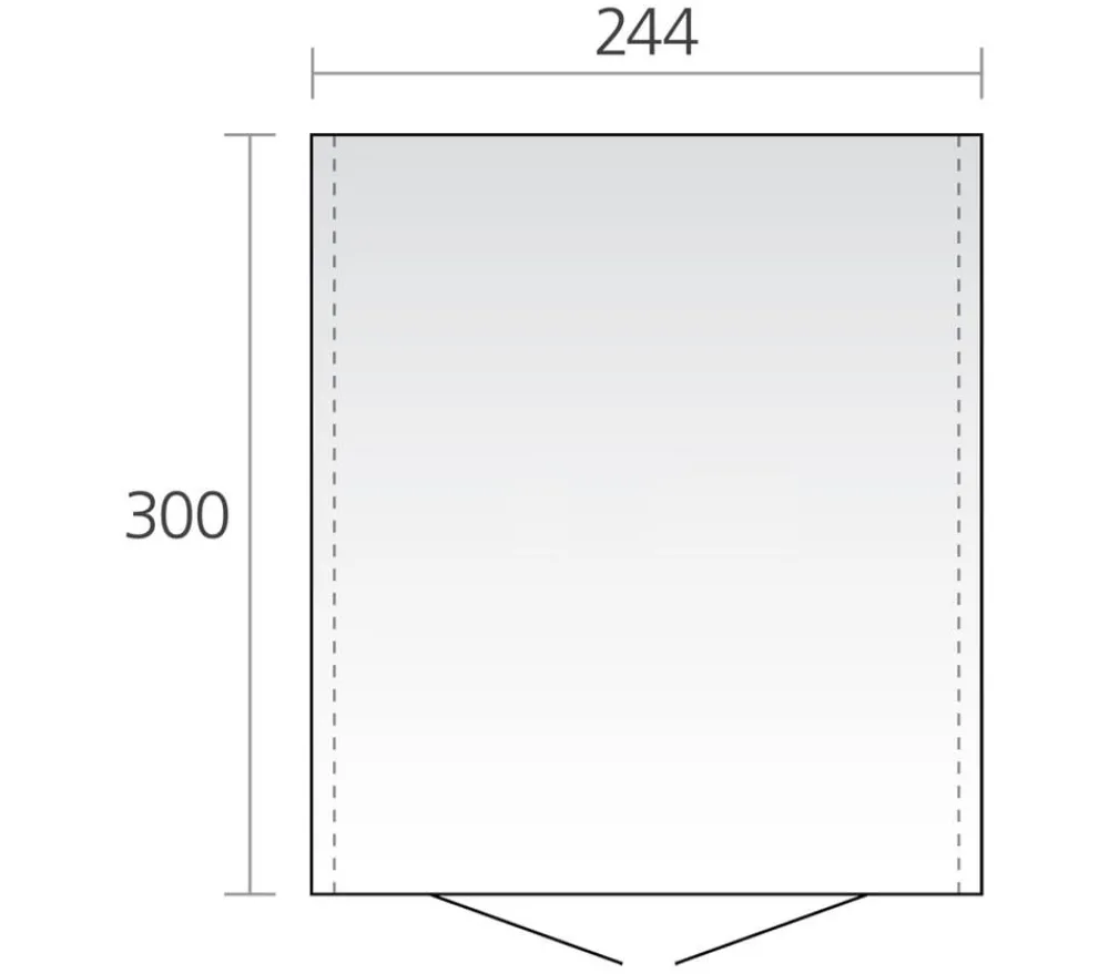 biohort Gerätehaus Europa 6, ca. B244/H203/T300 cm Dunkelgrau Hot