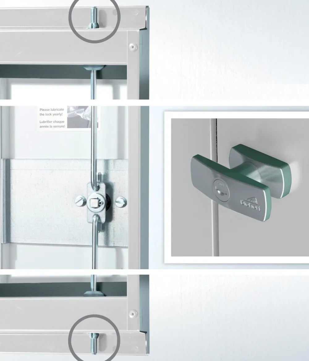 biohort Gartenhäuser & Gerätehäuser - Gerätehaus Europa 6, ca. B244/H203/T300 cm Silber
