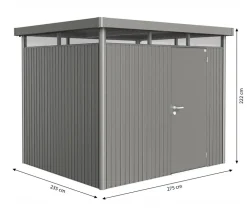 biohort Gerätehaus HighLine H3, ca. B275/H222/T235 cm Quarzgrau Best