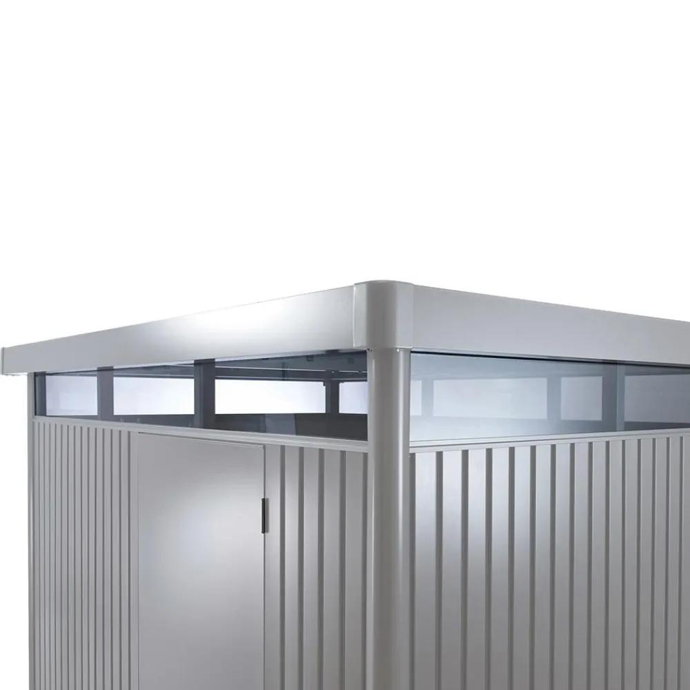 biohort Gerätehaus HighLine H3, ca. B275/H222/T235 cm Silber Clearance