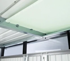 biohort Gerätehaus HighLine H2, ca. B275/H222/T195 cm Silber Hot