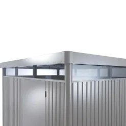 biohort Gartenhäuser & Gerätehäuser - Gerätehaus HighLine H3, ca. B275/H222/T235 cm Silber