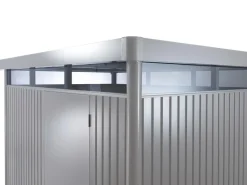 biohort Gartenhäuser & Gerätehäuser - Gerätehaus HighLine H2, ca. B275/H222/T195 cm Silber