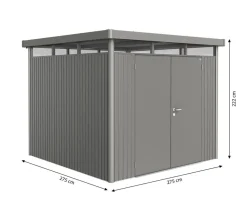 biohort Gartenhäuser & Gerätehäuser > Gerätehaus HighLine H4, ca. B275/H222/T275 cm