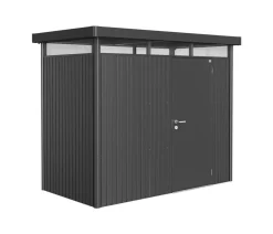 biohort Gartenhäuser & Gerätehäuser - Gerätehaus HighLine H1, ca. B275/H222/T155 cm Dunkelgrau