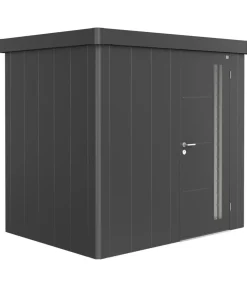 biohort Gartenhäuser & Gerätehäuser - Gerätehaus Neo 1B, ca. B236/H222/T180 cm Dunkelgrau