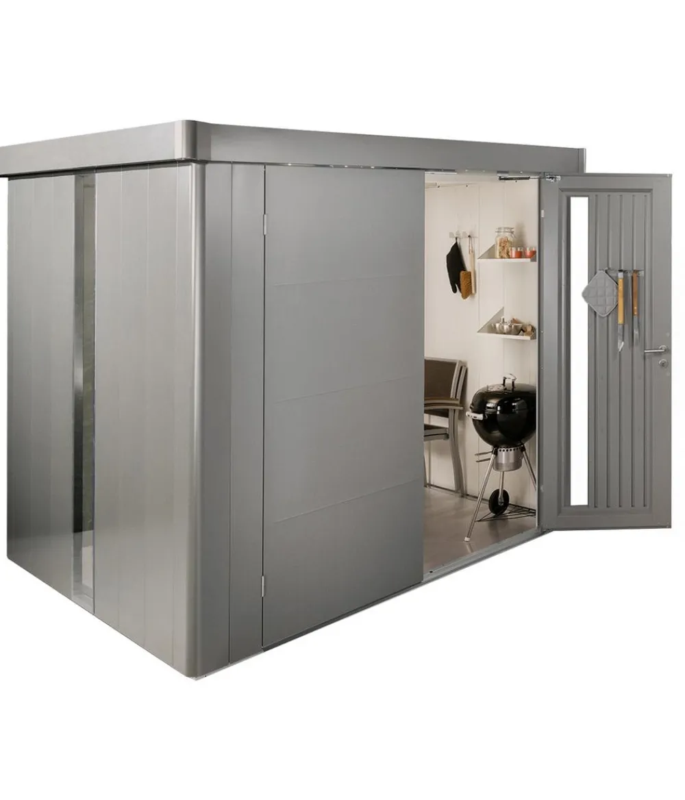 biohort Gerätehaus Neo 2B, ca. B236/H222/T236 cm Quarzgrau Hot