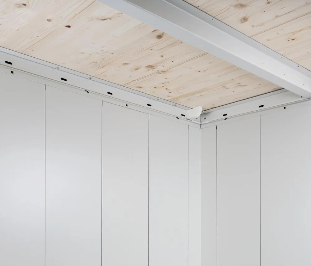 biohort Gartenhäuser & Gerätehäuser - Gerätehaus Neo 2B, ca. B236/H222/T236 cm Silber