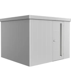 biohort Gartenhäuser & Gerätehäuser - Gerätehaus Neo 3C, ca. B292/H222/T292 cm Silber