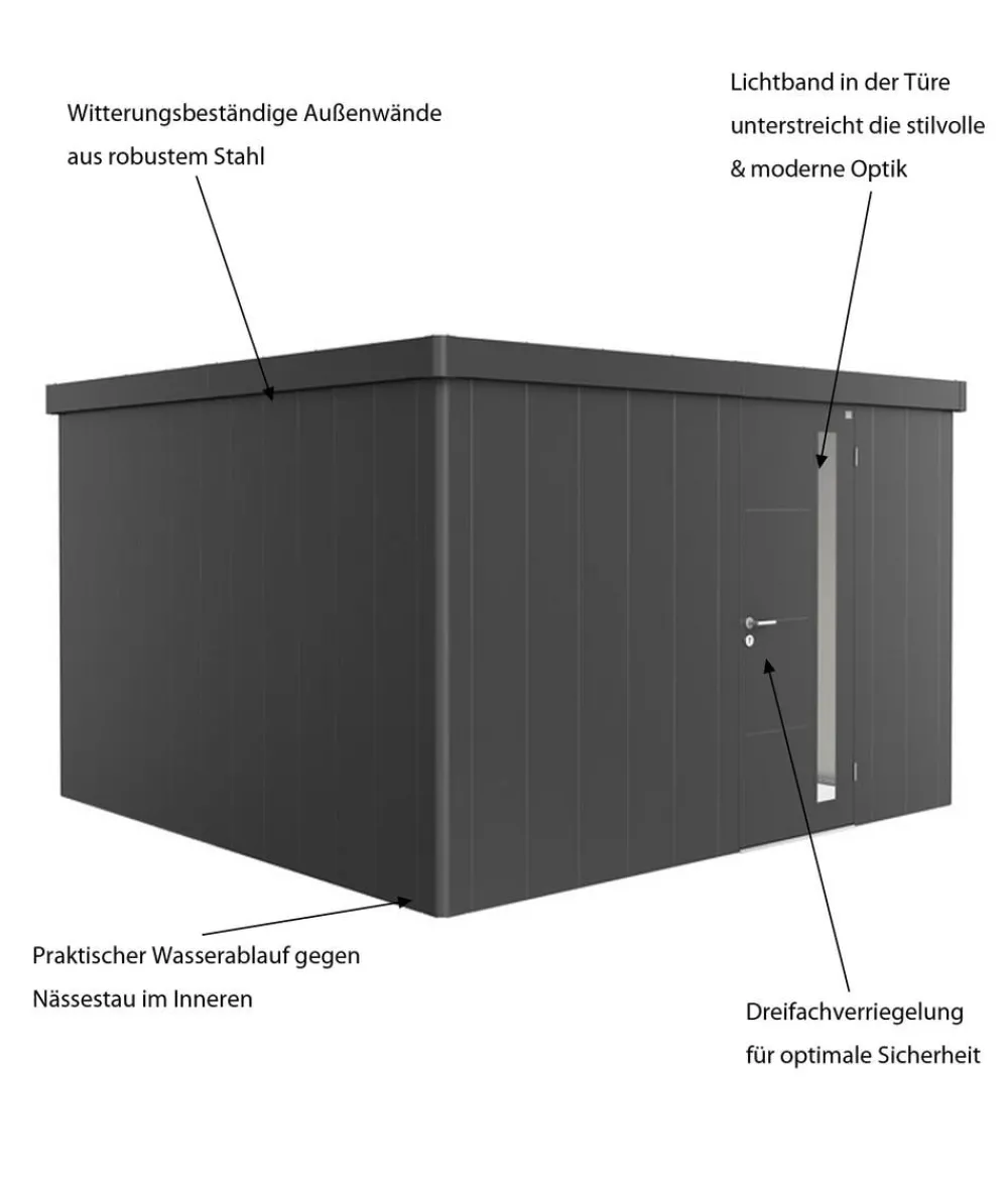 biohort Gartenhäuser & Gerätehäuser > Gerätehaus Neo 4D, ca. B348/H222/T348 cm