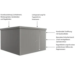 biohort Gartenhäuser & Gerätehäuser > Gerätehaus Neo 4D, ca. B348/H222/T348 cm
