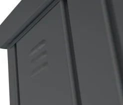 biohort Gartenschränke & Minigaragen - Geräteschrank 230, ca. B227/H182,5/T83 cm Dunkelgrau