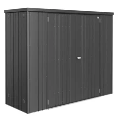 biohort Gartenschränke & Minigaragen - Geräteschrank 230, ca. B227/H182,5/T83 cm Dunkelgrau