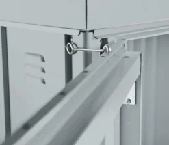 biohort Gartenschränke & Minigaragen - Geräteschrank 150, ca. B155/H182,5/T83 cm Silber