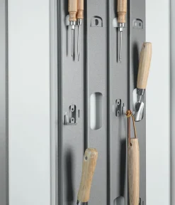 biohort Gartenschränke & Minigaragen - Geräteschrank 150, ca. B155/H182,5/T83 cm Silber