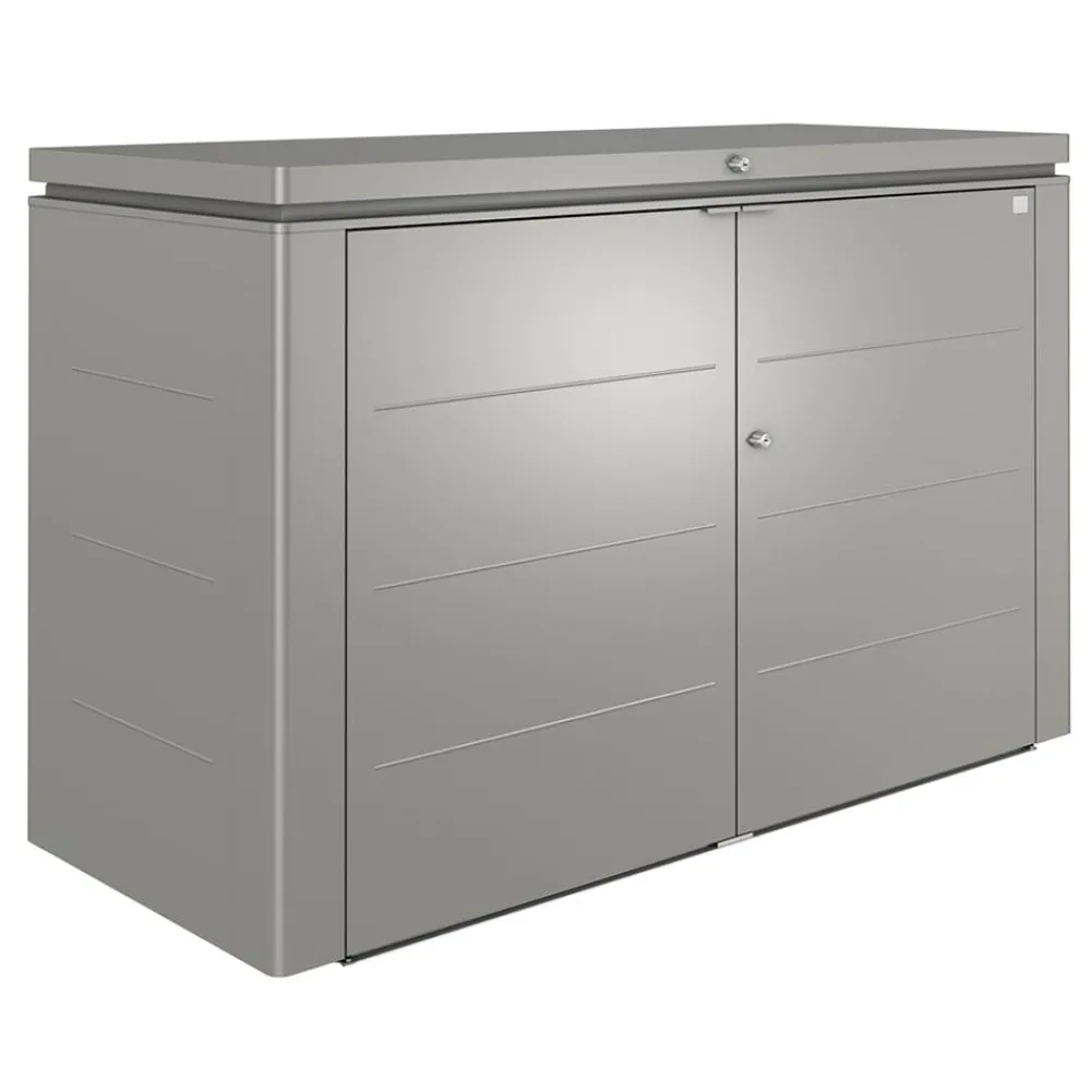 biohort Gartenschränke & Minigaragen - HighBoard 200, ca. B200/H127/T84 cm Quarzgrau