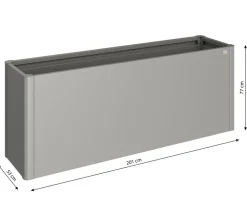 biohort Hochbeet Belvedere 200 Quarzgrau Hot