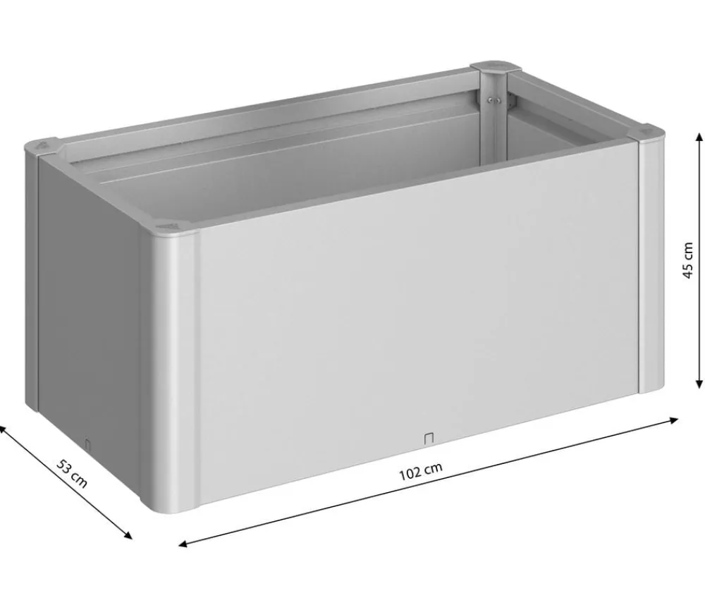 biohort Hochbeete & Frühbeete - Hochbeet Belvedere 100 Silber