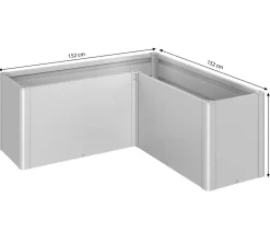 biohort Hochbeet Belvedere L150 Silber Outlet