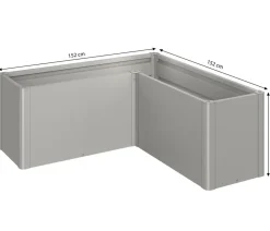 biohort Hochbeete & Frühbeete - Hochbeet Belvedere L150 Quarzgrau