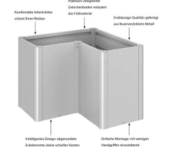 biohort Hochbeet Belvedere L100 Silber Online