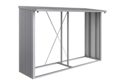 biohort Kaminholzregale - Kaminholzlager Woodstock 300, ca. B300,7/H199/T102 cm Silber