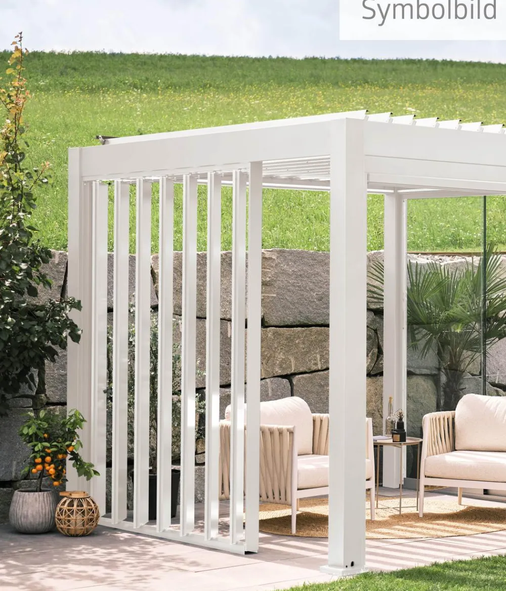 biohort Pergolen > Lamellenseitenwand für Pergolen 2 m, ca. B192,6/H235/T10,3 cm