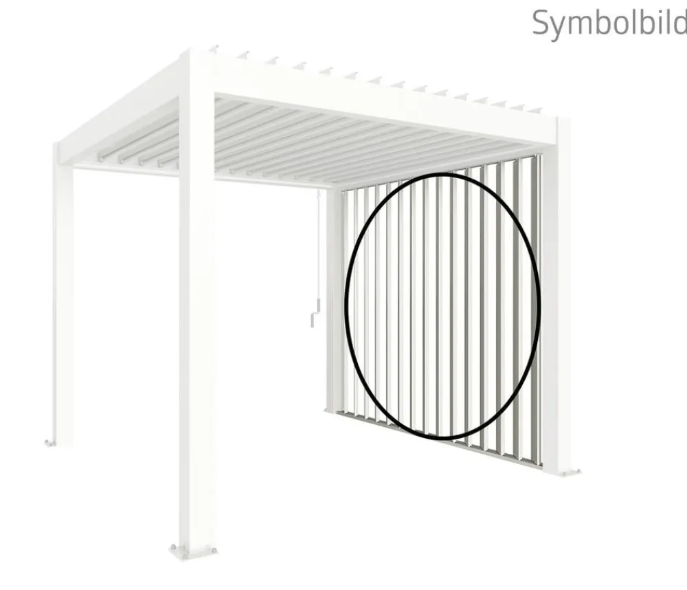 biohort Pergolen > Lamellenseitenwand für Pergolen 2 m, ca. B192,6/H235/T10,3 cm