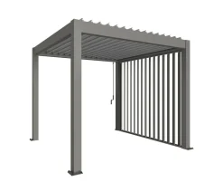 biohort Pergolen - Lamellenseitenwand Gr. 3 m, ca. B235/H10/T272 cm Quarzgrau