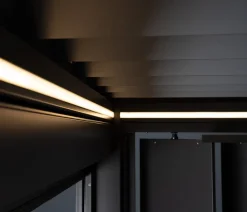 biohort Pergolen - LED-Beleuchtung für Pergolen 4,5 x 3,5 / 5 x 3 / 5 x 3,5 / 5,5 x 3 Warmweiß
