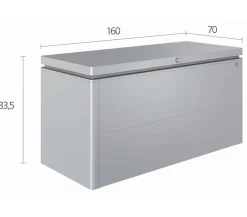 biohort Aufbewahrungsboxen - LoungeBox® 160 Silber