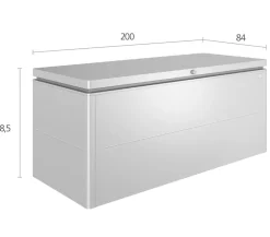 biohort Aufbewahrungsboxen - LoungeBox 200 Silber
