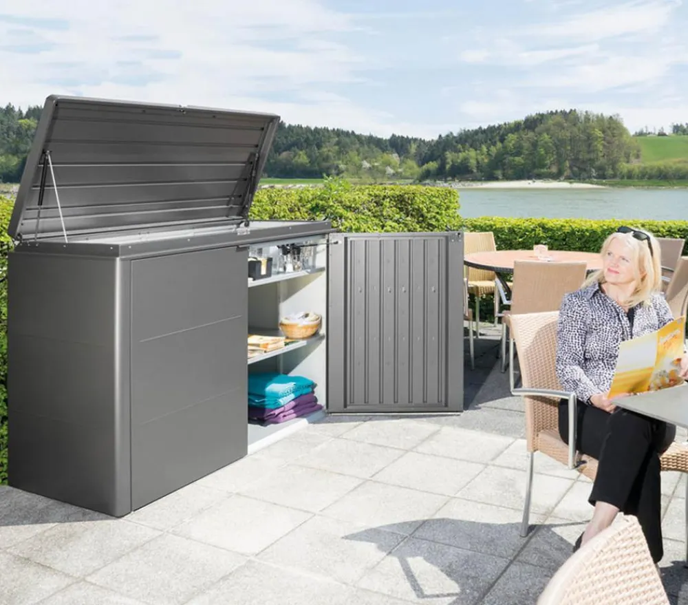biohort Metallgerätebox HighBoard 160 Dunkelgrau Outlet