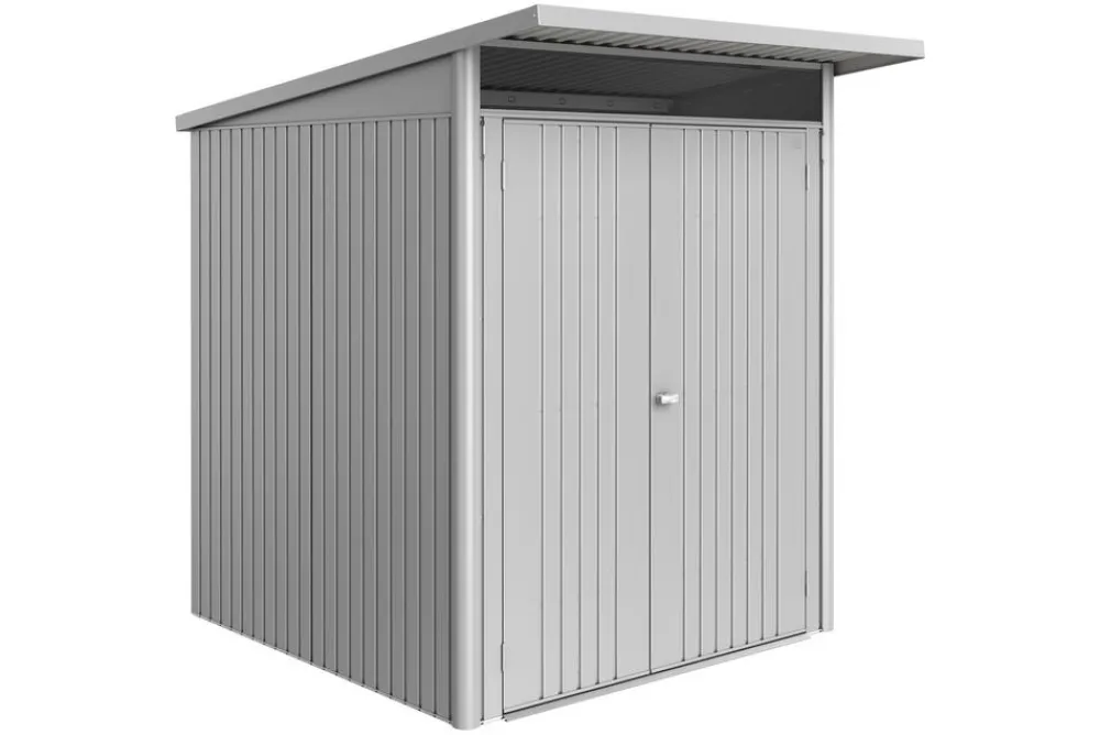 biohort Gartenhäuser & Gerätehäuser - Metallgerätehaus AvantGarde ECO A1, ca. B180/H218/T220 cm Silber