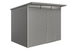 biohort Metallgerätehaus AvantGarde ECO A5, ca. B260/H218/T220 cm Quarzgrau Discount