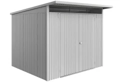 biohort Metallgerätehaus AvantGarde ECO A6, ca. B260/H218/T260 cm Silber New