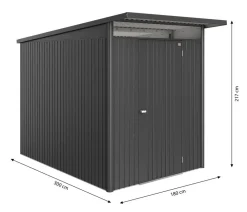 biohort Gartenhäuser & Gerätehäuser > Metallgerätehaus AvantGarde ECO A3, ca. B180/H217/T300 cm
