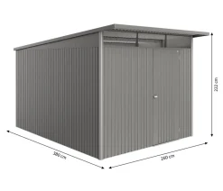 biohort Gartenhäuser & Gerätehäuser > Metallgerätehaus AvantGarde ECO A2, ca. B180/H218/T260 cm