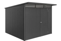 biohort Gartenhäuser & Gerätehäuser - Metallgerätehaus AvantGarde ECO A7, ca. B260/H217/T300 cm Dunkelgrau