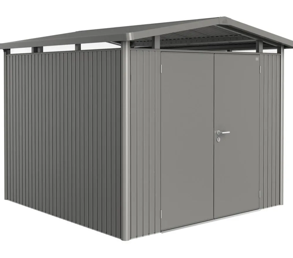biohort Metallgerätehaus Panorama® P4, ca. B273/H227/T278 cm Quarzgrau Online